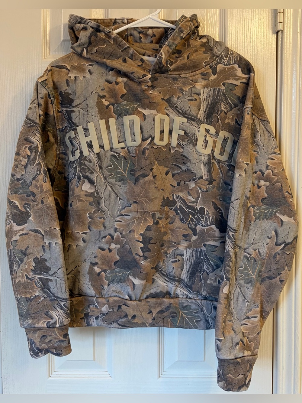 Official Forrest Frank "Child of God" Leaf Camouflage Pullover Hoodie Size Small